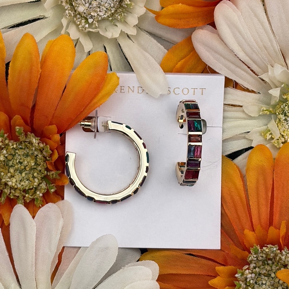 Kendra Scott Jamie Gold Earrings Multicolor